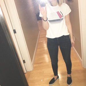 MOTHER denim Looker Ankle Fray size 28